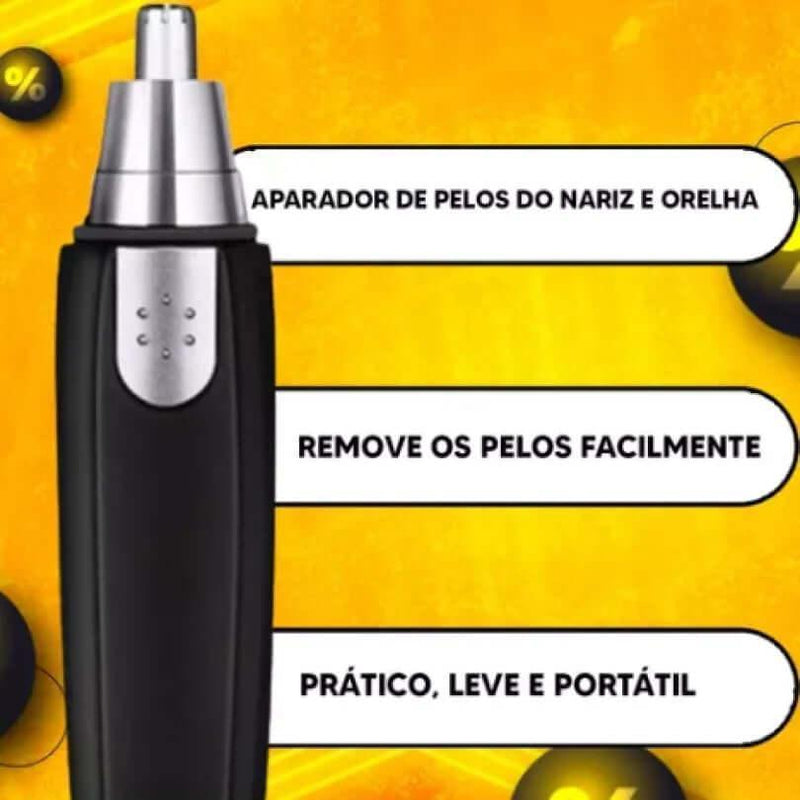 TrimPro Mini - Aparador Portátil para Pelos do Nariz e Orelhas